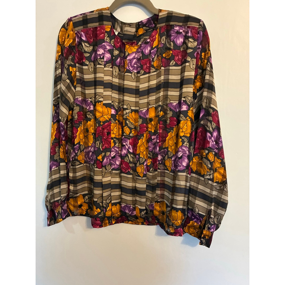 VINTAGE Poet by Nicola Long. Sleeve Blouse Size 12 EUC Rare Find!! - Picture 3 of 11
